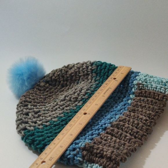 Knitted Yarn Nice Warm Beanie‎ with Fuzzy Ball on Top Hat main image 6